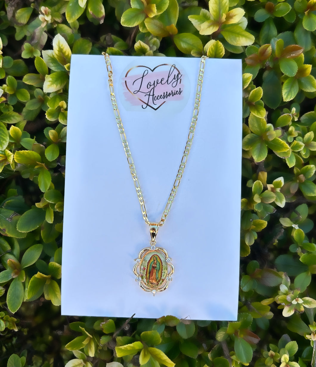 Virgencita Diamond Necklace✨