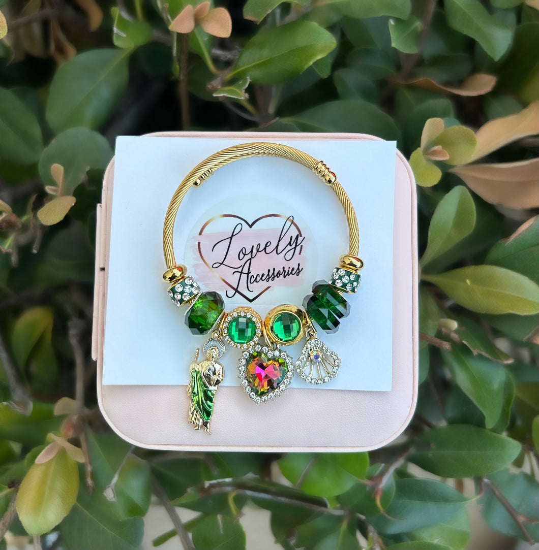 San Judas Charm Bracelet 💚