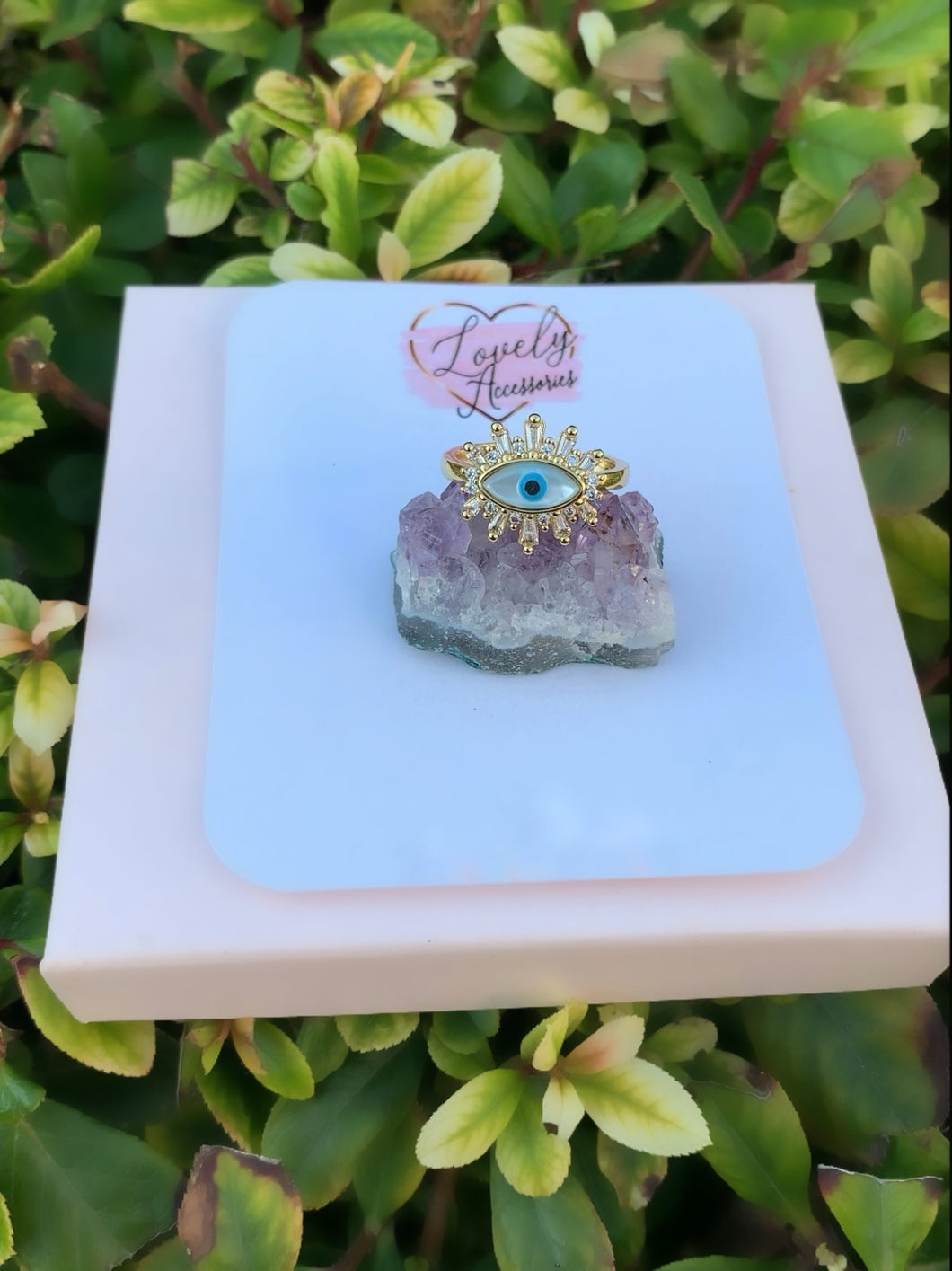 Sunburst Evil Eye Ring ✨🧿✨