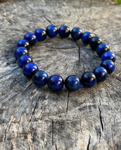 Load image into Gallery viewer, Men&#39;s Blue Tiger Eye Beaded Bracelet
