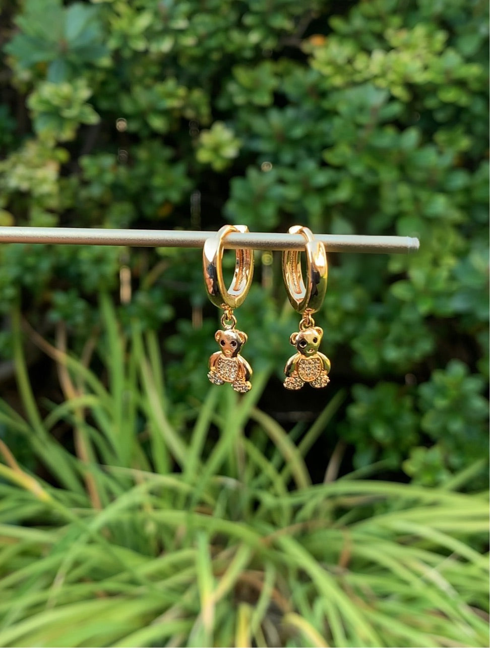 Teddy Bear Huggie Earrings🧸