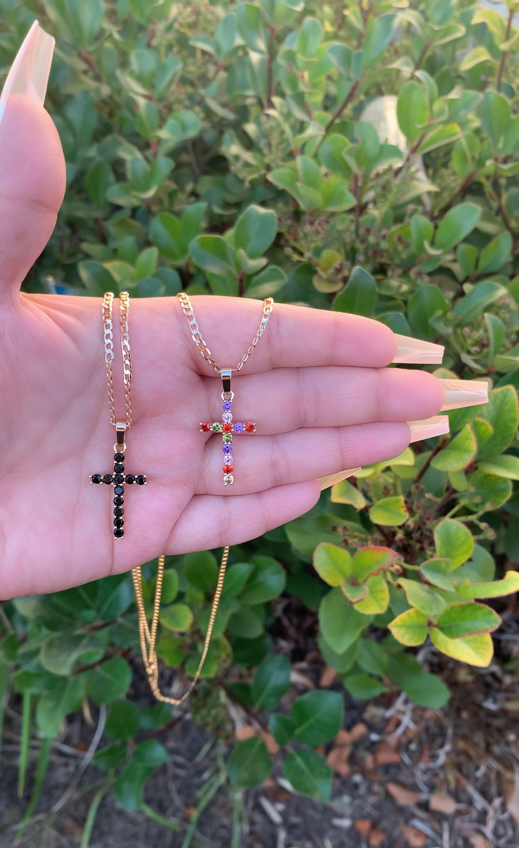 CZ Cross Necklace✨