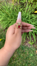 Load image into Gallery viewer, Teddy Bear Adjustable Ring 🧸💖
