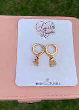 Load image into Gallery viewer, Teddy Bear Huggie Earrings🧸
