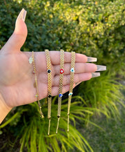 Load image into Gallery viewer, Heart Evil Eye Chain Anklet ✨🧿✨
