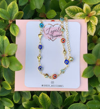 Load image into Gallery viewer, Multicolor Evil Eye Anklet 🧿
