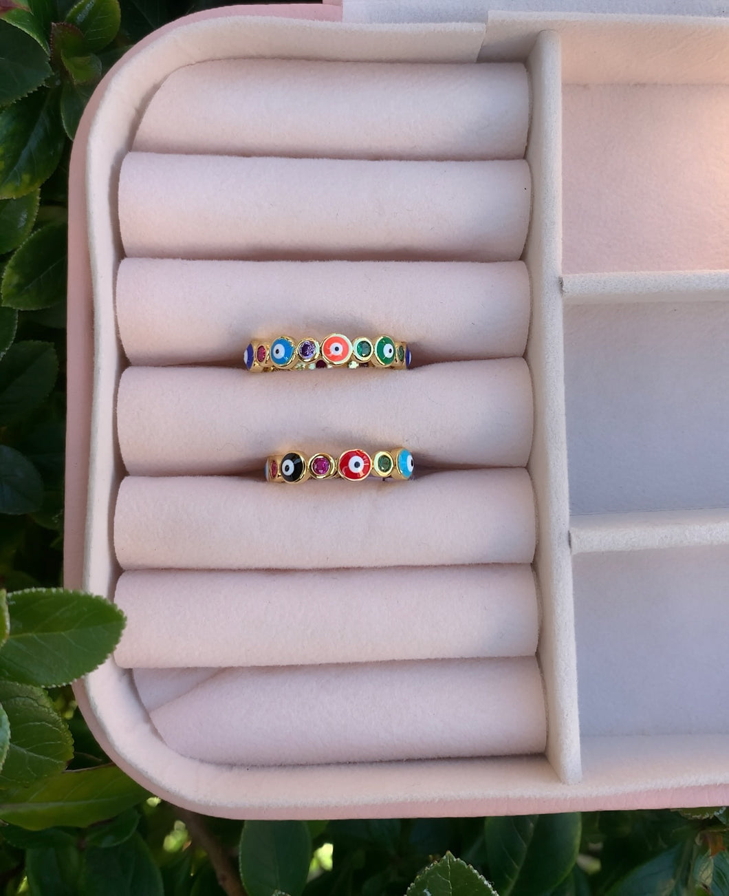 Evil Eye Multicolor Gem Ring