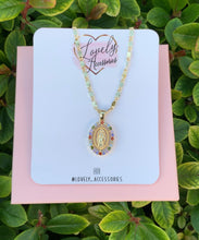 Load image into Gallery viewer, Multicolor Virgencita Necklace
