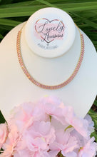 Load image into Gallery viewer, Pink Crystal Choker/Necklace
