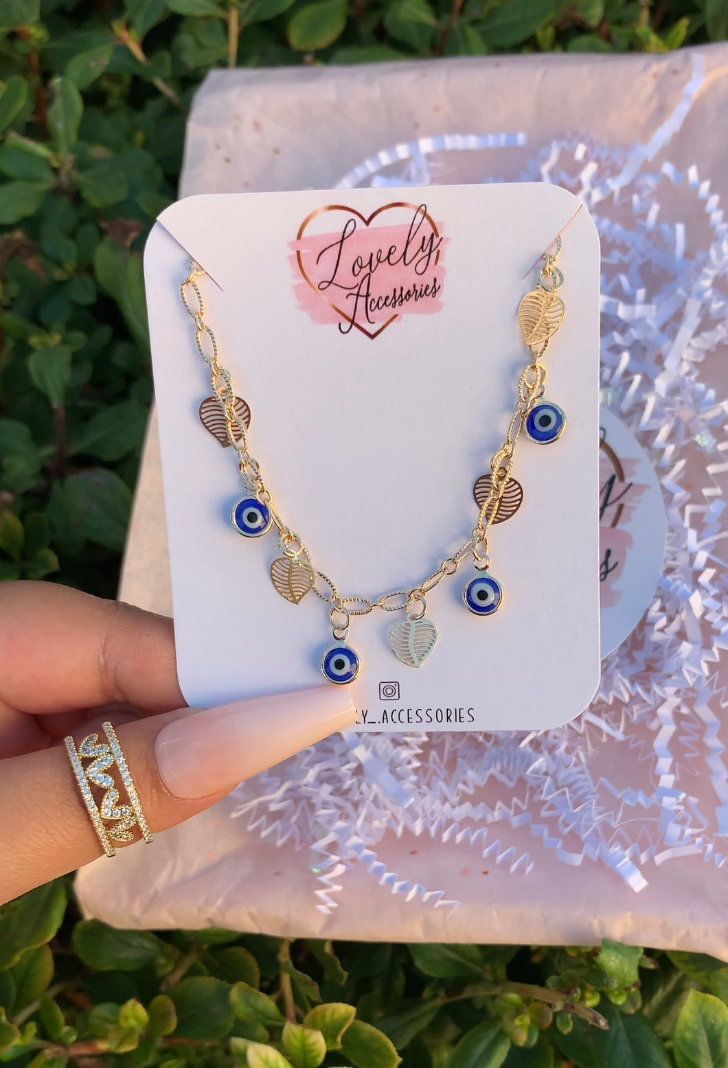 Blue 🧿 Evil Eye Anklet