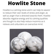 Load image into Gallery viewer, Howlite Stone Bracelet
