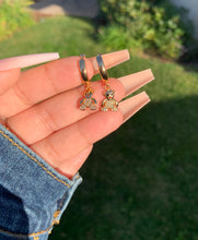 Load image into Gallery viewer, Teddy Bear Huggie Earrings🧸
